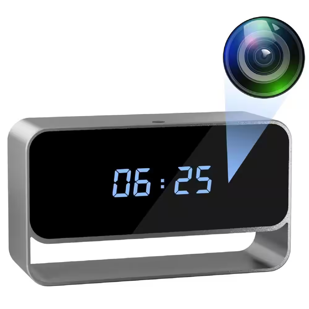 Best Budget Option: Dospyn 1080P HD WiFi Hidden Camera Alarm Clock Best Budget Option: Dospyn 1080P HD WiFi Hidden Camera Alarm Clock