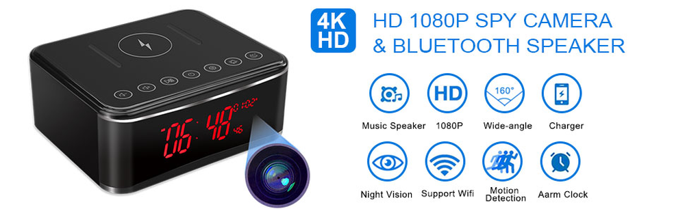 Most Versatile: YuanFan 5-in-1 Hidden Spy Camera Alarm Clock Most Versatile: YuanFan 5-in-1 Hidden Spy Camera Alarm Clock
