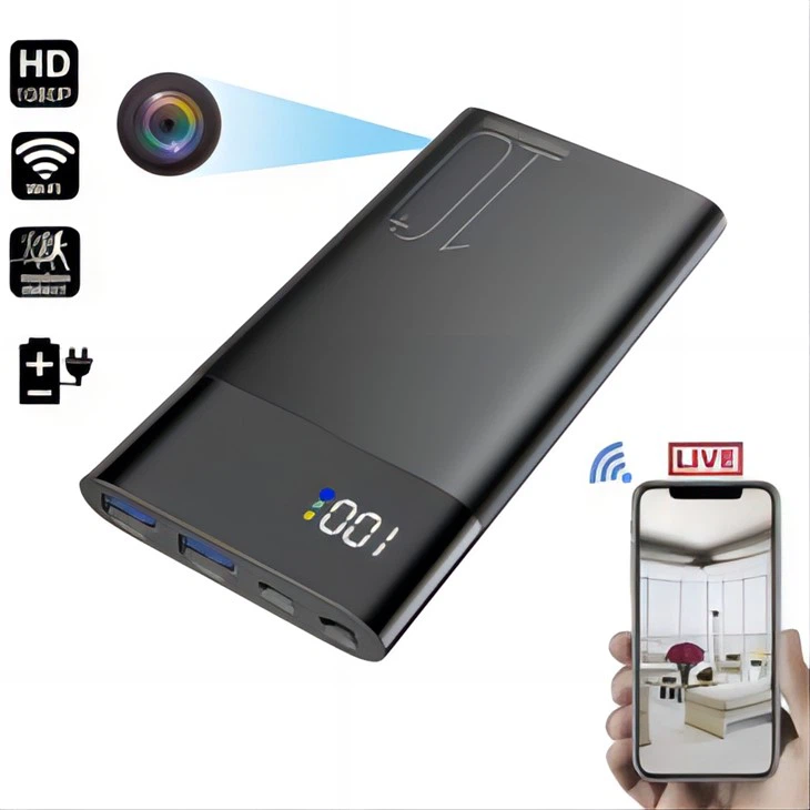 Power Bank Spy Camera med lyd